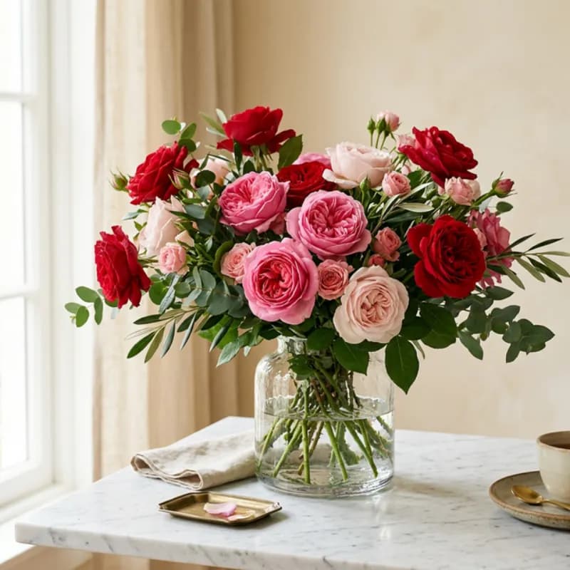 Romantic Roses — Blooms In Ribbon flower collection