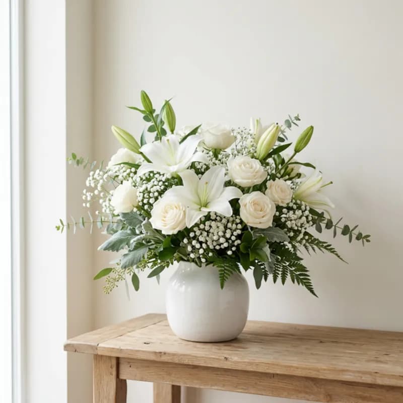 Sympathy & Comfort — Blooms In Ribbon flower collection