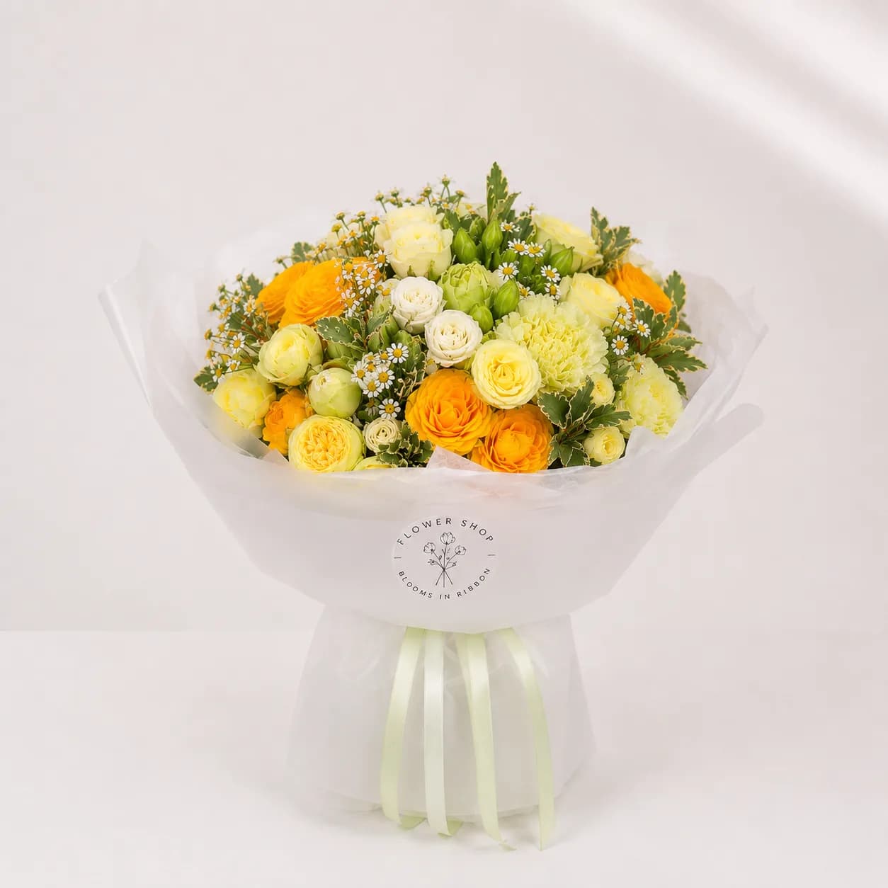 Morning Light Bouquet  — Flower Arrangement by Blooms In Ribbon