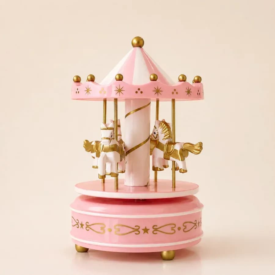 Carousel Music Box — Pink