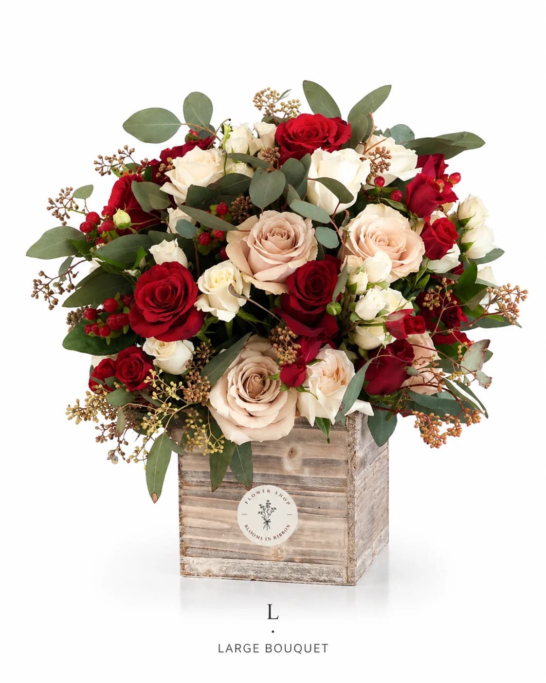 Mixed Bloom Box bouquet — size L