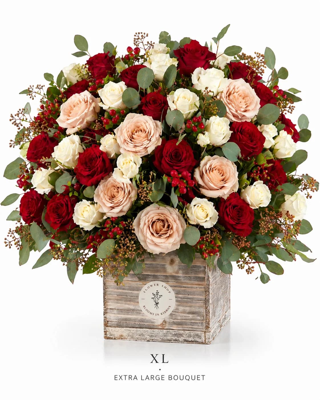 Mixed Bloom Box bouquet — size XL