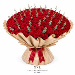 Passion bouquet — size XXL (100+ roses)