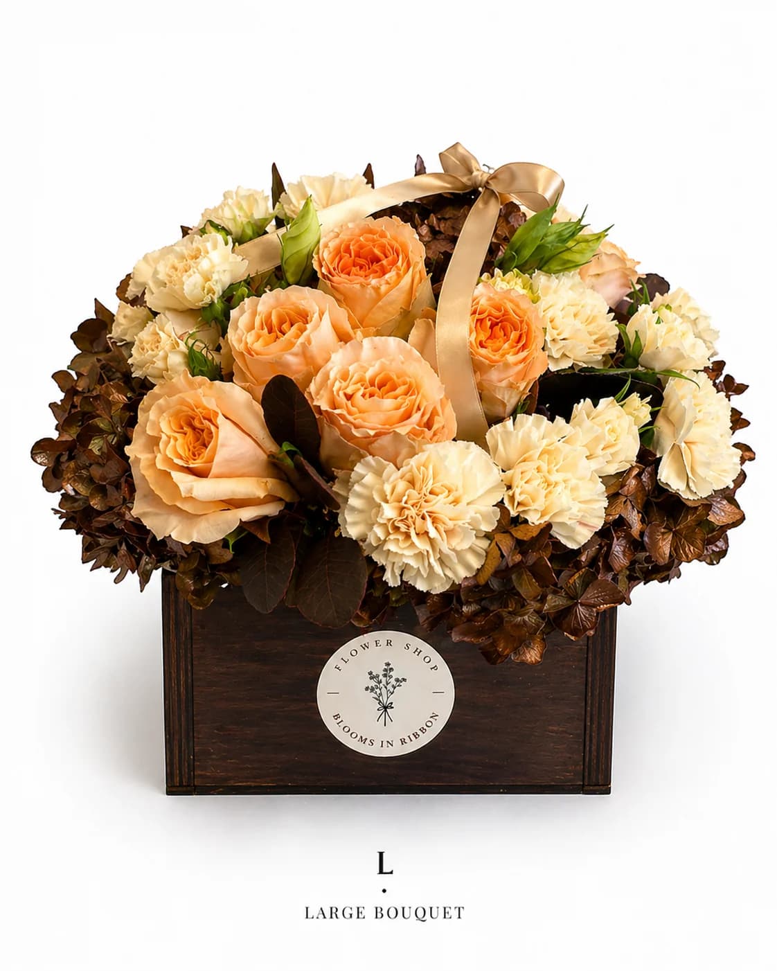 Peach Perfection bouquet — size L