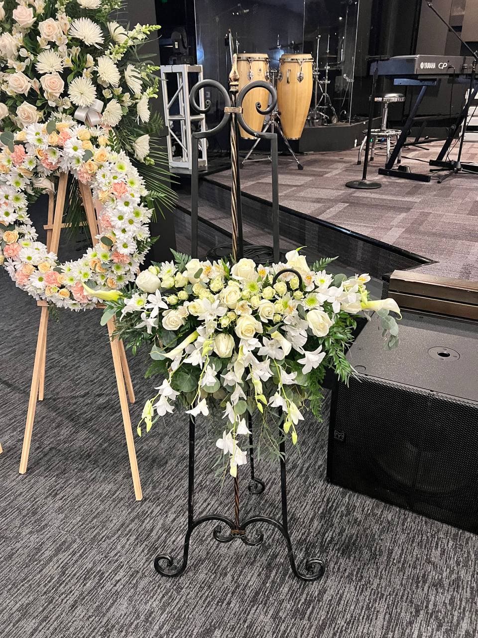 Cascading Portrait Flowers