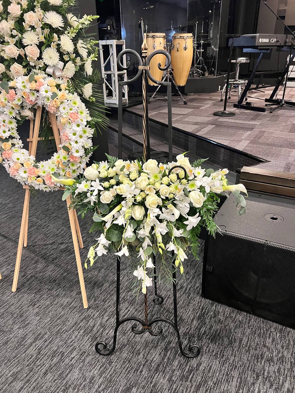 Cascading Portrait Flowers